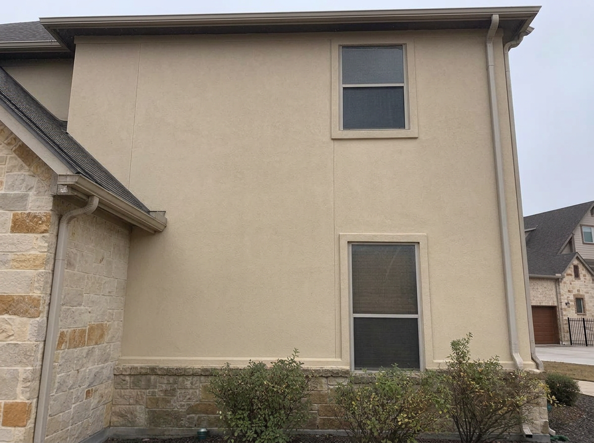 House siding after soft washing